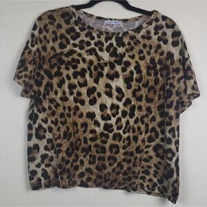 Zara | Trafulac Animal Print Top, Size M